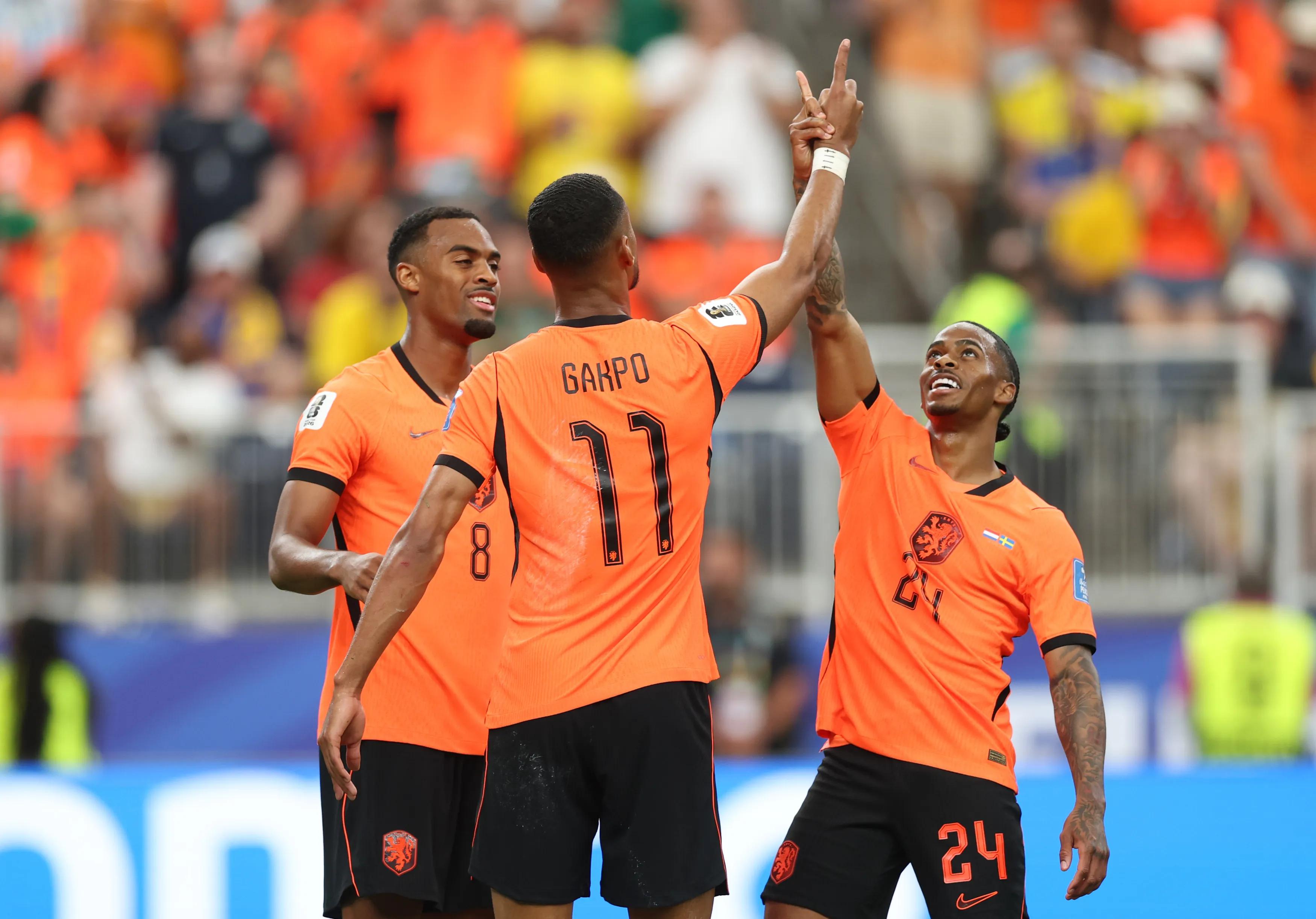 Gakpo and Brobbey at the double as Dutch sink Swedes